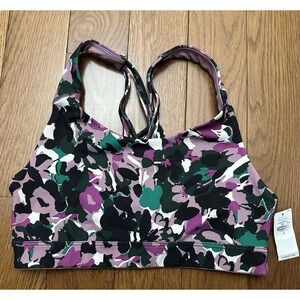 Old Navy Women's Medium Support Scoop Neck Strappy Sports Bra Size Small NWT